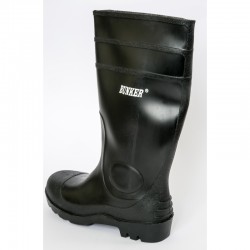 Bota PVC Negra con Punta